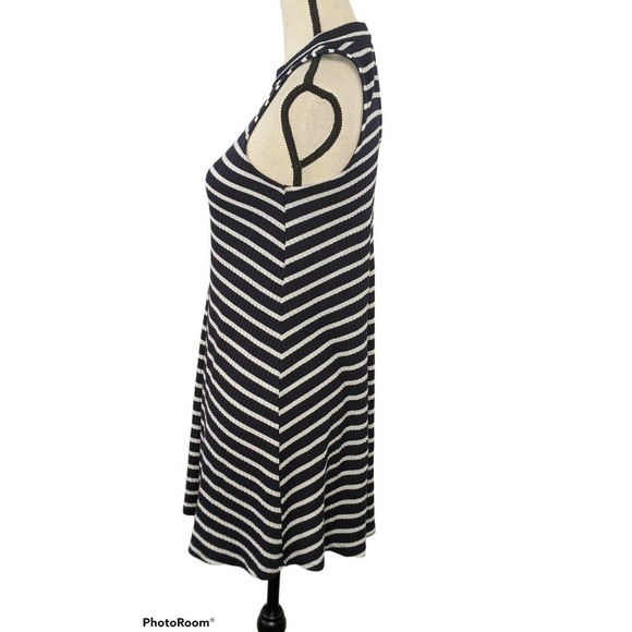 🌻Hollister Keyhole Ribbed Striped Tank Dress, M - Picture 5 of 6